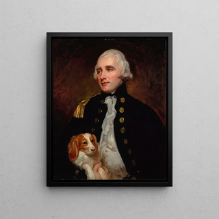 George Romney - Portrait Of An Officer Of The Corps Of Engineers HalfLength Formerly Identified As Sir George Grey.webp