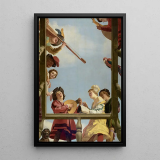 Gerard van Honthorst - Musical Group on a Balcony.webp