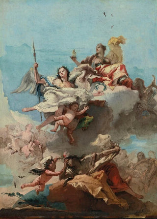 Giovanni Domenico Tiepolo - Triumph Of Virtue.webp