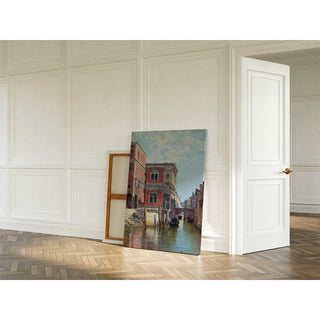 Gondoliers sur un canal vénitien - Antonietta Brandeis | Reproduction Tableau Décoration murale affiche copie