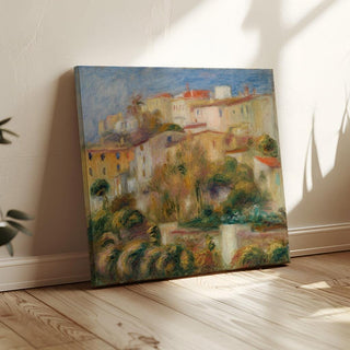 Groupe de maisons sur un coteau - Pierre-Auguste Renoir | Reproduction Tableau Décoration murale affiche copie