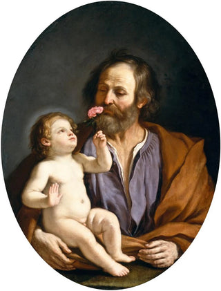 Guercino - Saint Joseph with the Christ Child.webp