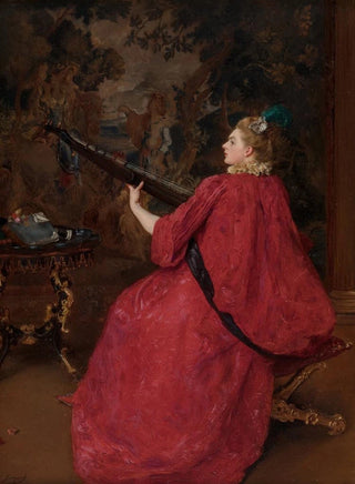 Gustave Jean Jacquet - La musicienne.webp