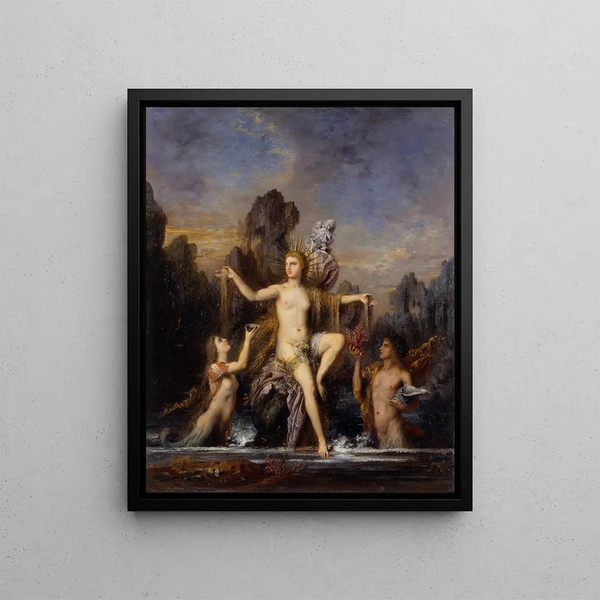 Wenus wychodząca z morza - Gustave Moreau — oprawiony obraz na ścianie