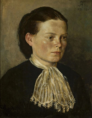 Hans Thoma - Portrait of Agathe artists sister.webp
