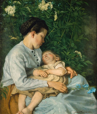 Hans Thoma - Under the elder bush.webp