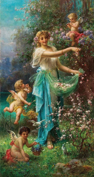 Hans Zatzka - An Allegory of Spring with Cupid.webp