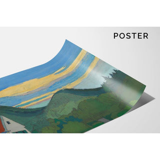 Haus in Waldlandschaft - Karl Wiener | Reproduction Tableau Décoration murale affiche copie