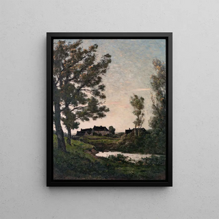 HenriJoseph Harpignies - La Rigole St Priv Yonne Rivulet at St Priv Yonne.webp