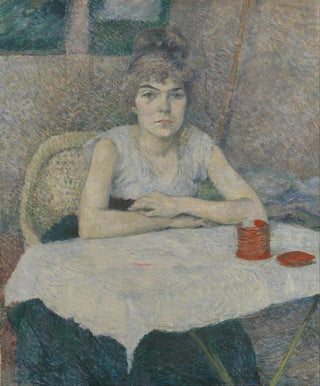 Henri de ToulouseLautrec - Young woman at a table Poudre de riz.webp