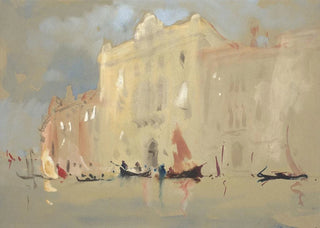 Hercules Brabazon Brabazon - Gondolas Before a Palace on the Grand Canal in Venice.webp
