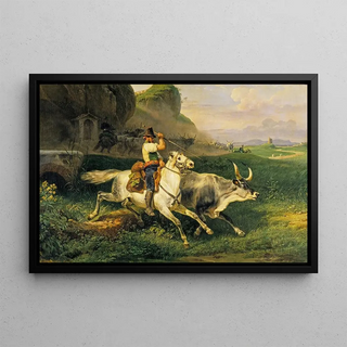 Horace Vernet - A Roman Herdsman driving Cattle.webp