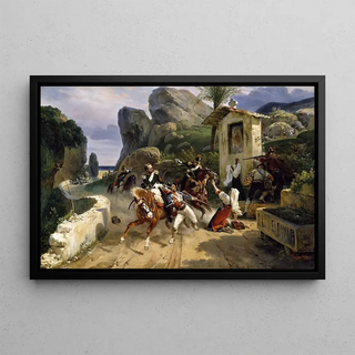 Horace Vernet - Italian Brigands Surprised By Papal Troops.webp