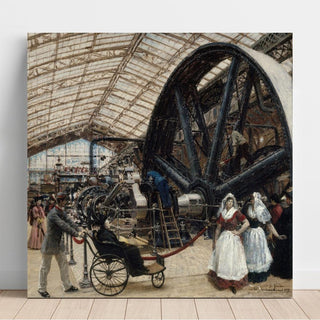 Intérieur de la galerie des machines à l'exposition universelle de 1889 - Louis Béroud | Reproduction Tableau Décoration murale affiche copie