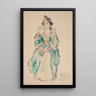 Ivan Ivanec - Studium kobiety aktorki w stroju historycznym.webp