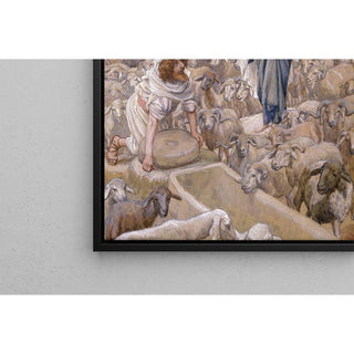 Jacob et Rachel au puits - James Tissot | Reproduction Tableau Décoration murale affiche copie