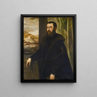 Jacopo Tintoretto - Portrait of a Man with a Landscape View.webp