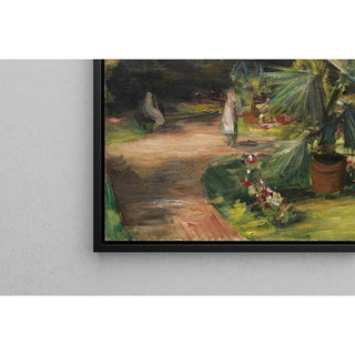 Jardin avec palmier et deux figures féminines - Max Liebermann | Reproduction Tableau Décoration murale affiche copie