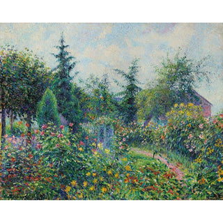 Jardin et Poulailler chez Octave Mirbeau, Les Damps - Camille Pissarro | Reproduction Tableau Décoration murale affiche copie
