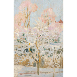Jardin sous la Neige - Maurice Denis | Reproduction Tableau Décoration murale affiche copie