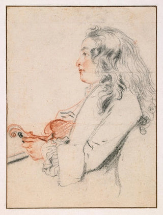 JeanAntoine Watteau - A Young Gentleman Tuning a Violin.webp
