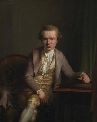 Jens Juel - The Engraver Johann Friderich Clemens at his Work Table.webp