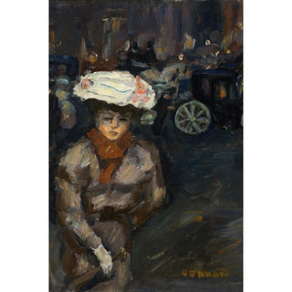 Jeune fille dans la rue - Pierre Bonnard | Reproduction Tableau Décoration murale affiche copie