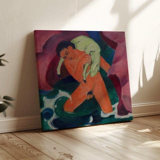 Jeune garçon avec un agneau ; Le Bon Pasteur - Franz Marc | Reproduction Tableau Décoration murale affiche copie