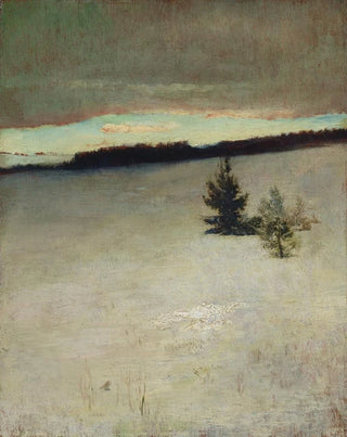 John La Farge - Snow Field Morning Roxbury.webp