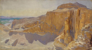 John Singer Sargent - Cliffs at Deir el Bahri Egypt.webp
