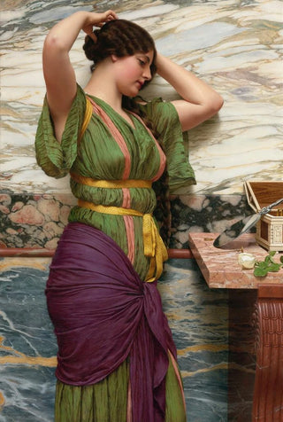 John William Godward - A Fair Reflection.webp