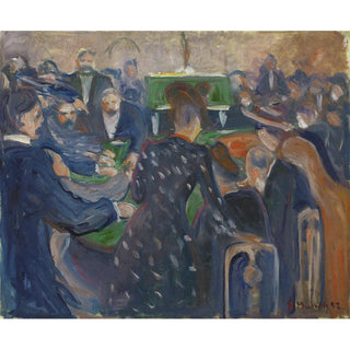 Joueurs à Monte-Carlo - Edvard Munch | Reproduction Tableau Décoration murale affiche copie