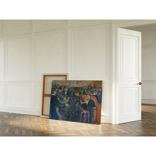 Joueurs à Monte-Carlo - Edvard Munch | Reproduction Tableau Décoration murale affiche copie