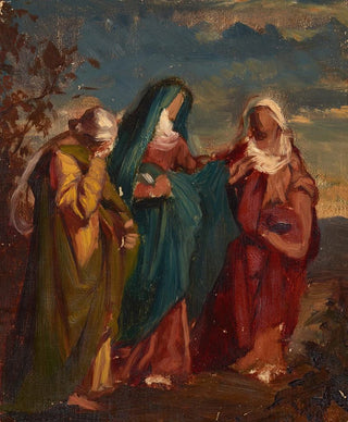 Jzef Simmler - Sketch to the Painting Three Marys Walking to Christs Tomb.webp