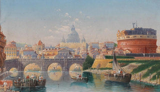 Karl Kaufmann - Rome View Of The Castel Santangelo.webp