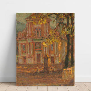 L'Église, Dolceacqua - Henri Le Sidaner | Reproduction Tableau Décoration murale affiche copie