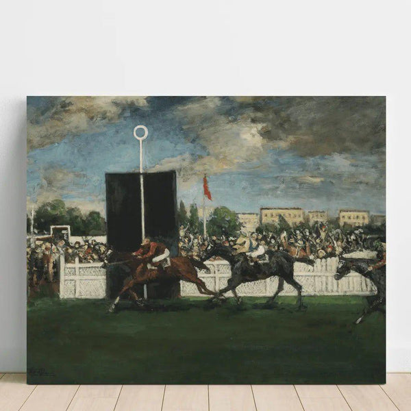 Reprodukcja obrazu L'arrivée à un hippodrome de campagne anglais - Jacques-Émile Blanche