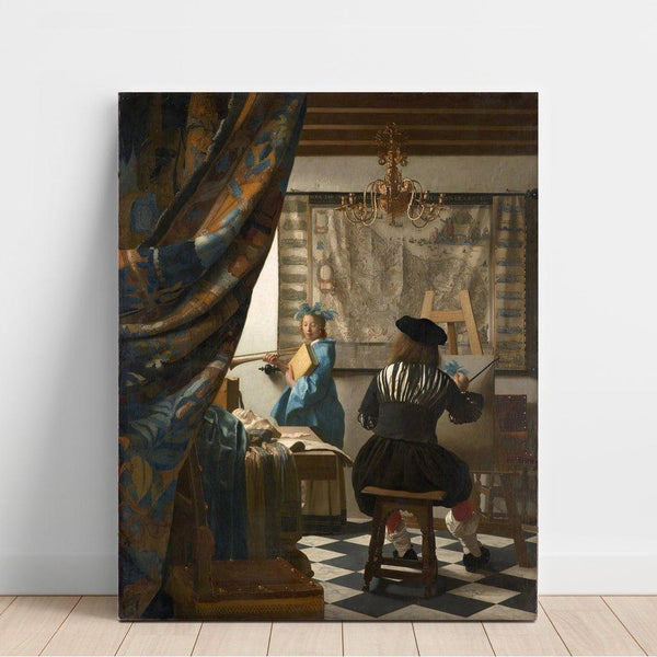 Reprodukcja obrazu L'art de la peinture - Johannes Vermeer