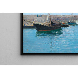 L'embarcadère de Krems - Alfred Zoff | Reproduction Tableau Décoration murale affiche copie