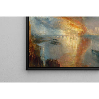 L'incendie des maisons des Lords et des Communes, le 16 octobre 1834 - Joseph Mallord William Turner | Reproduction Tableau Décoration murale affiche copie