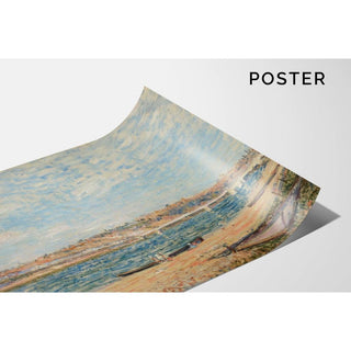 La Berge à Saint-Mammès - Alfred Sisley | Reproduction Tableau Décoration murale affiche copie