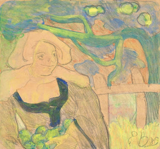 La Cueillette des pommes - Émile Bernard
