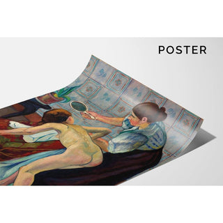 La Petite Fille au Miroir - Suzanne Valadon | Reproduction Tableau Décoration murale affiche copie