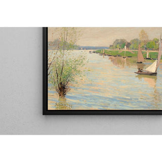 La Seine à Argenteuil- Alfred Sisley | Reproduction Tableau Décoration murale affiche copie