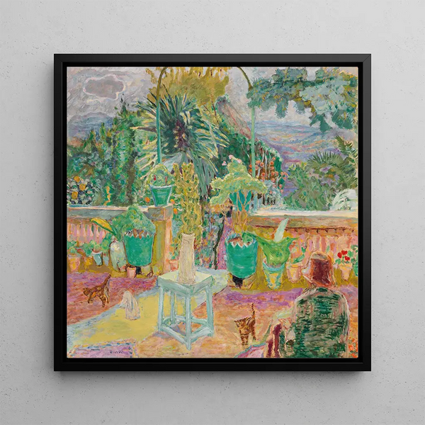 La Terrasse ou Une terrasse à Grasse - Pierre Bonnard — oprawiony obraz na ścianie