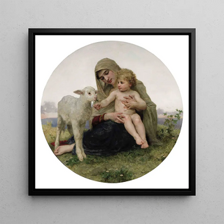 La Vierge et l'Agneau - William Bouguereau
