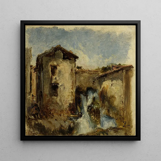 La cascade - Félix Ziem