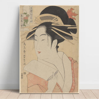 La courtisane Kisegawa - Kitagawa Utamaro | Reproduction Tableau Décoration murale affiche copie