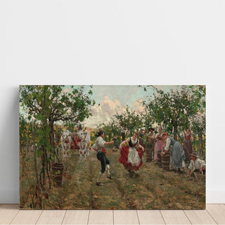 La danse des moissons - Raffaello Sorbi | Reproduction Tableau Décoration murale affiche copie