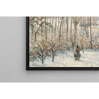 La lumière du soleil du matin sur la neige Eragny-sur-Epte - Camille Pissarro | Reproduction Tableau Décoration murale affiche copie